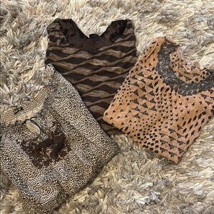 Stylish Women's Tops - Brown and Black Collection